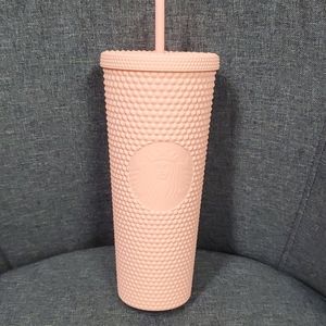 UNRELEASED Starbucks Pink Matte Studded Tumbler